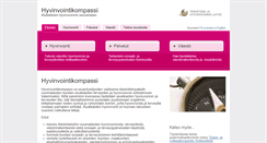 Desktop Screenshot of hyvinvointikompassi.fi