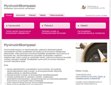 Tablet Screenshot of hyvinvointikompassi.fi